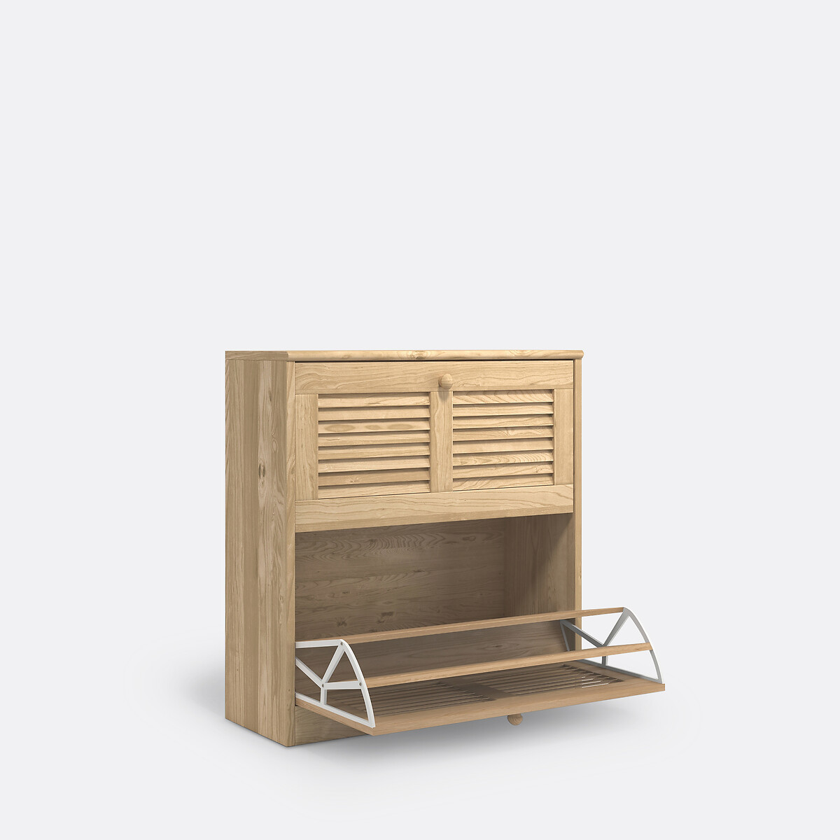 Mueble zapatero Mayor, 2 puertas madera clara natural, SO'HOME