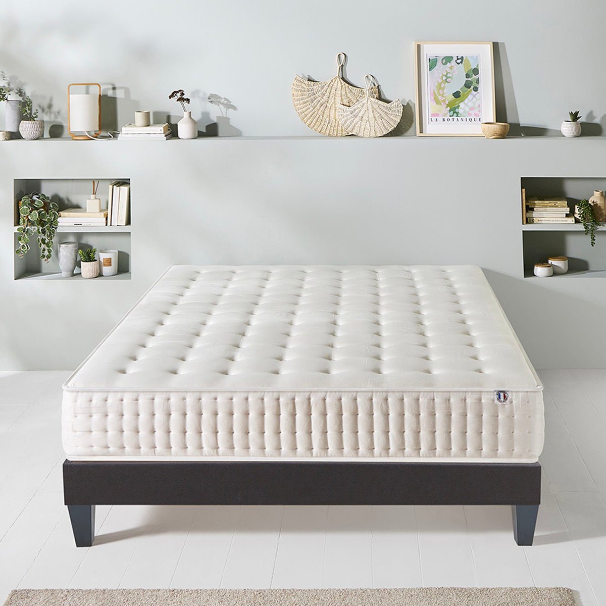 Matelas Mémoire de forme 25 cm APOLLON - 90x200 cm blanc, OLYMPE LITERIE