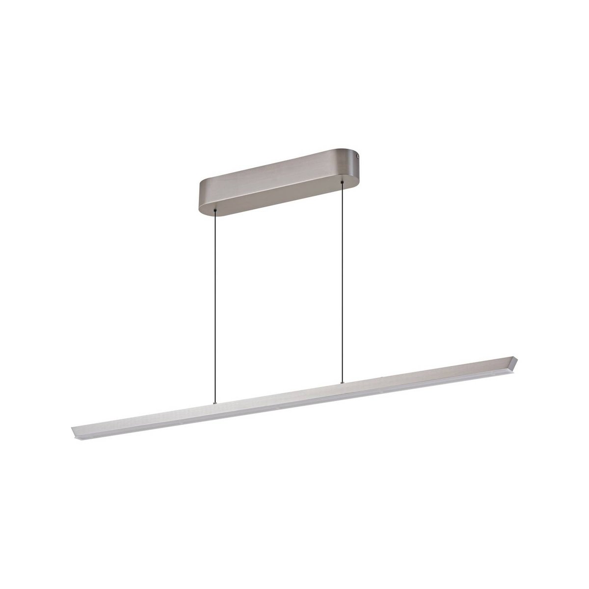 Suspension en métal moderneLED, Solvar argent, LUCANDE
