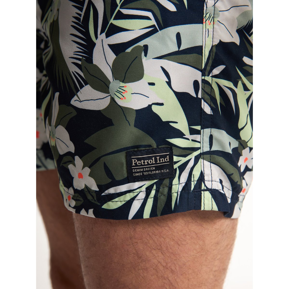 Short de bain à imprimé intégral covecrest vert fresh lime, PETROL INDUSTRIES