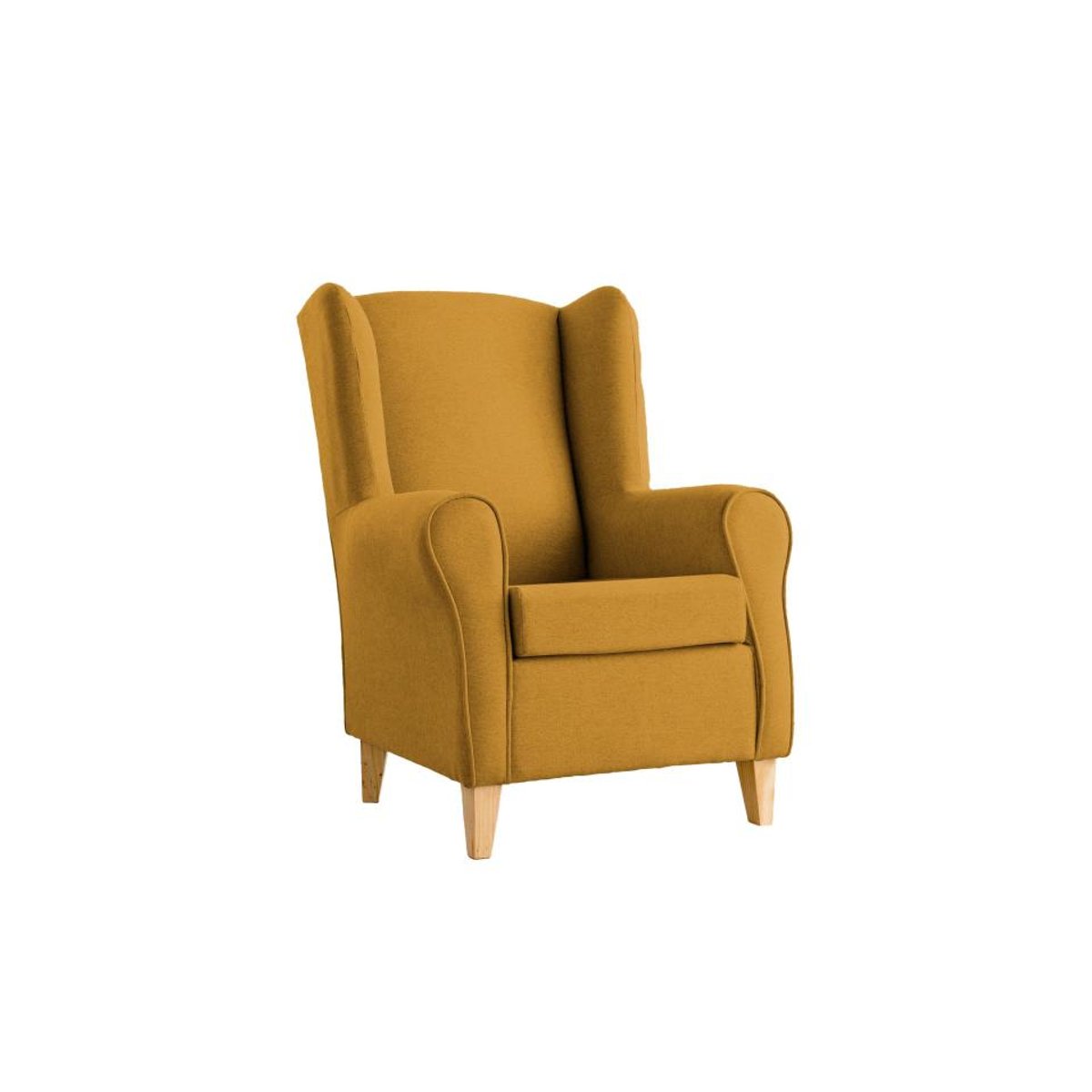 Fauteuil Rembourrée - DAN moutarde, KENAY