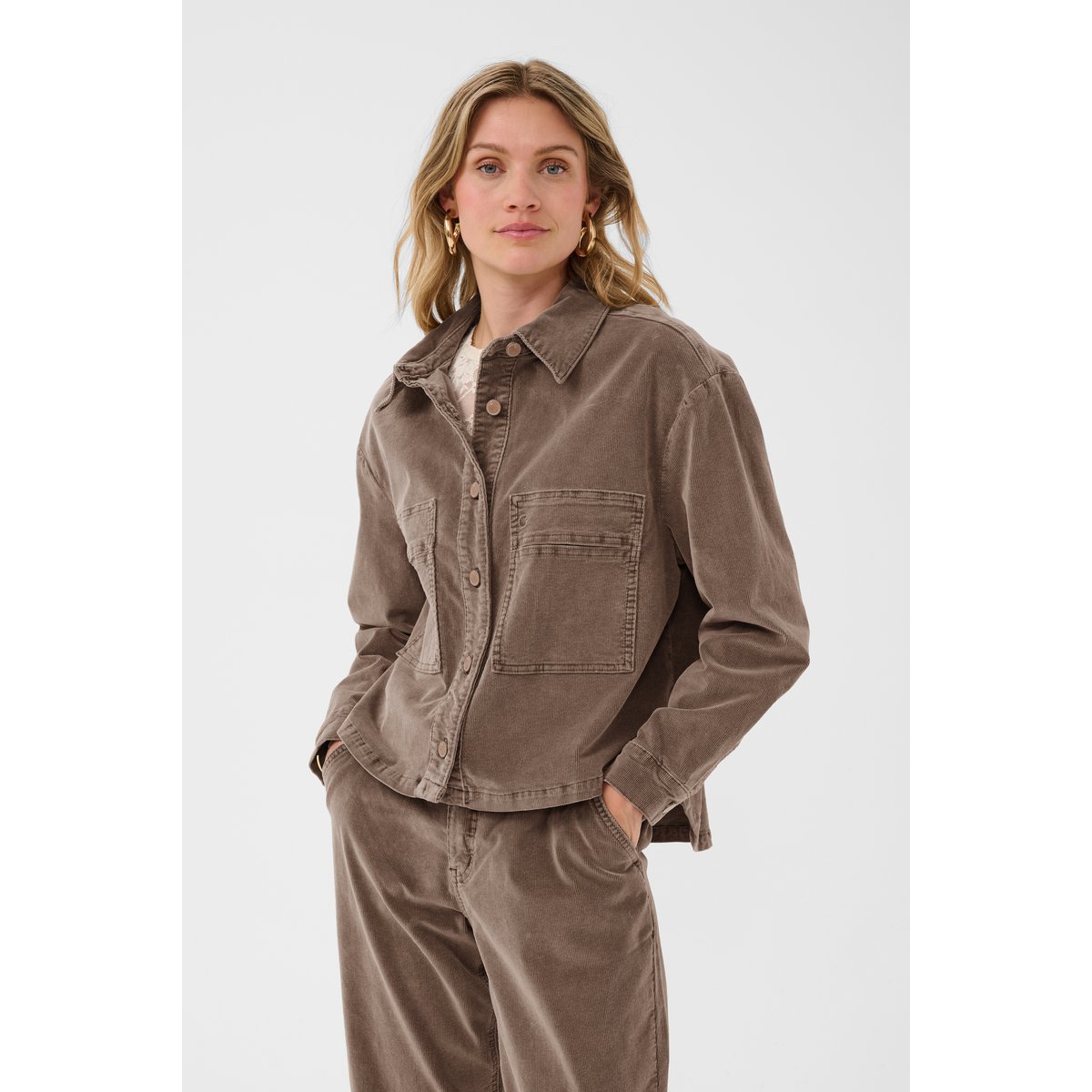 Veste beige brown lentil, CREAM