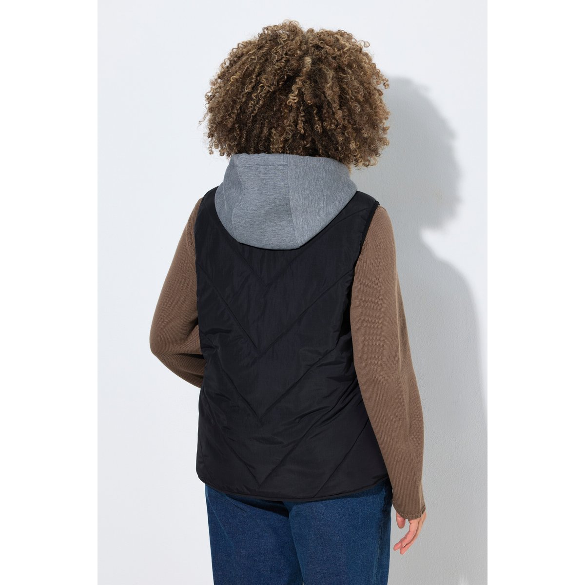 Doudoune sans manches HYPRAR, capuche noir, ULLA POPKEN