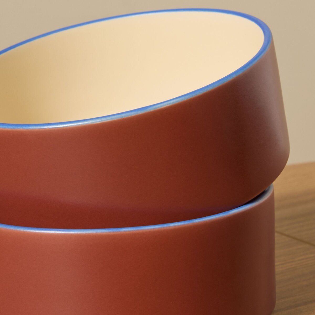 MADE.COM Set of 4 Allesio Cereal Bowls in Brown brown , MADE