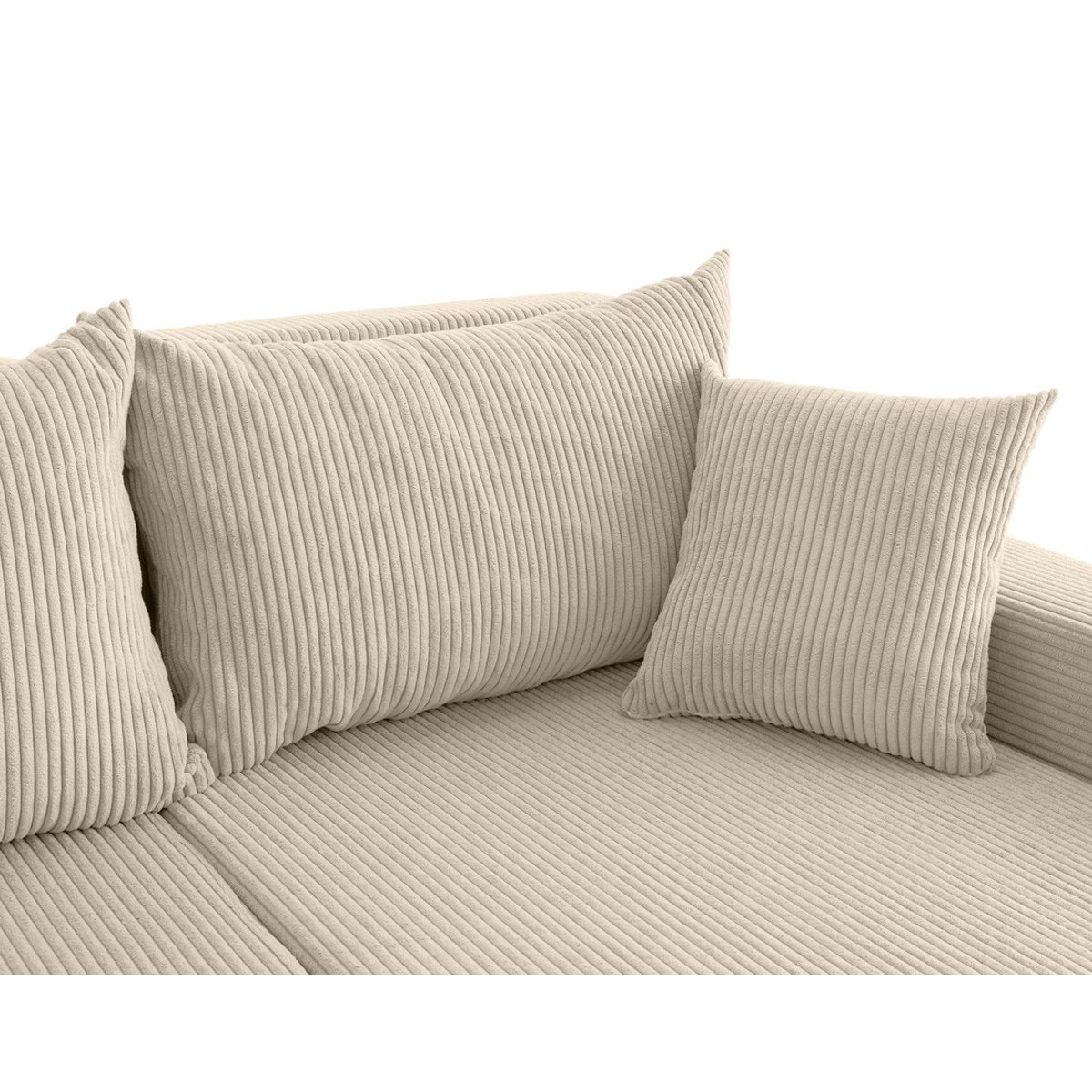 Canapé d'Angle Convertible 4 places - VALOS beige, BEST MOBILIER