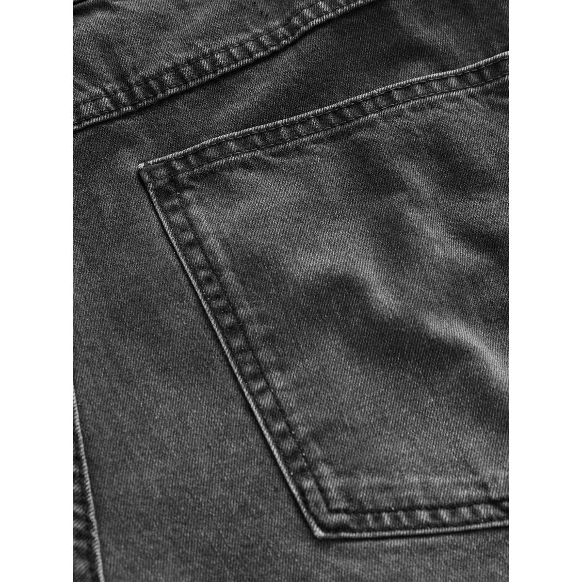 Jort large en denim noir, NEXT