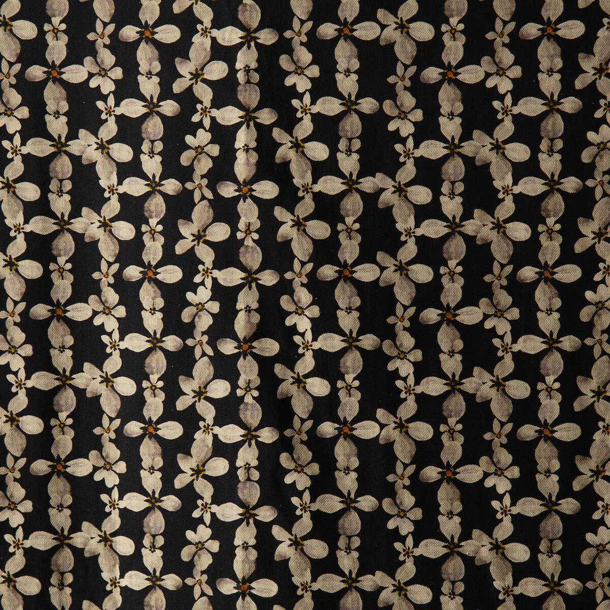 Midnight Daisy Eyelet Curtains black, ROCKETT ST GEORGE