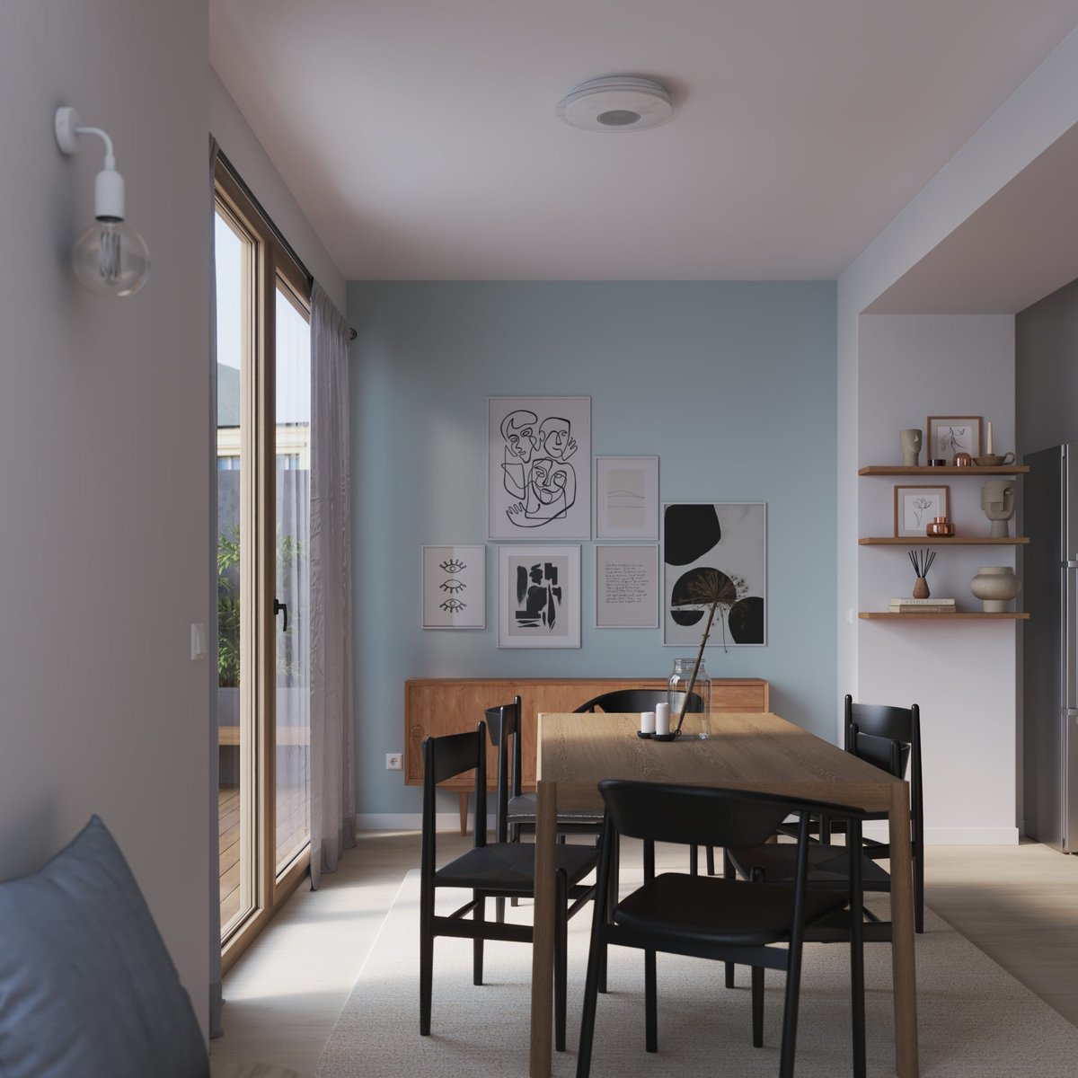Plafonnier LED, VIZZINI ENKI blanc, INSPIRE