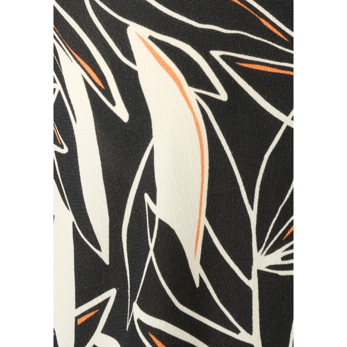 Chemisier tissu crêpe pure viscose noir feuillage, DAMART