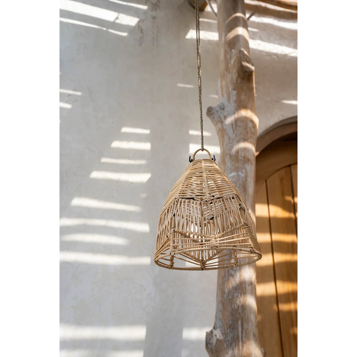 Suspension en rotin BALA beige, BAZAR BIZAR