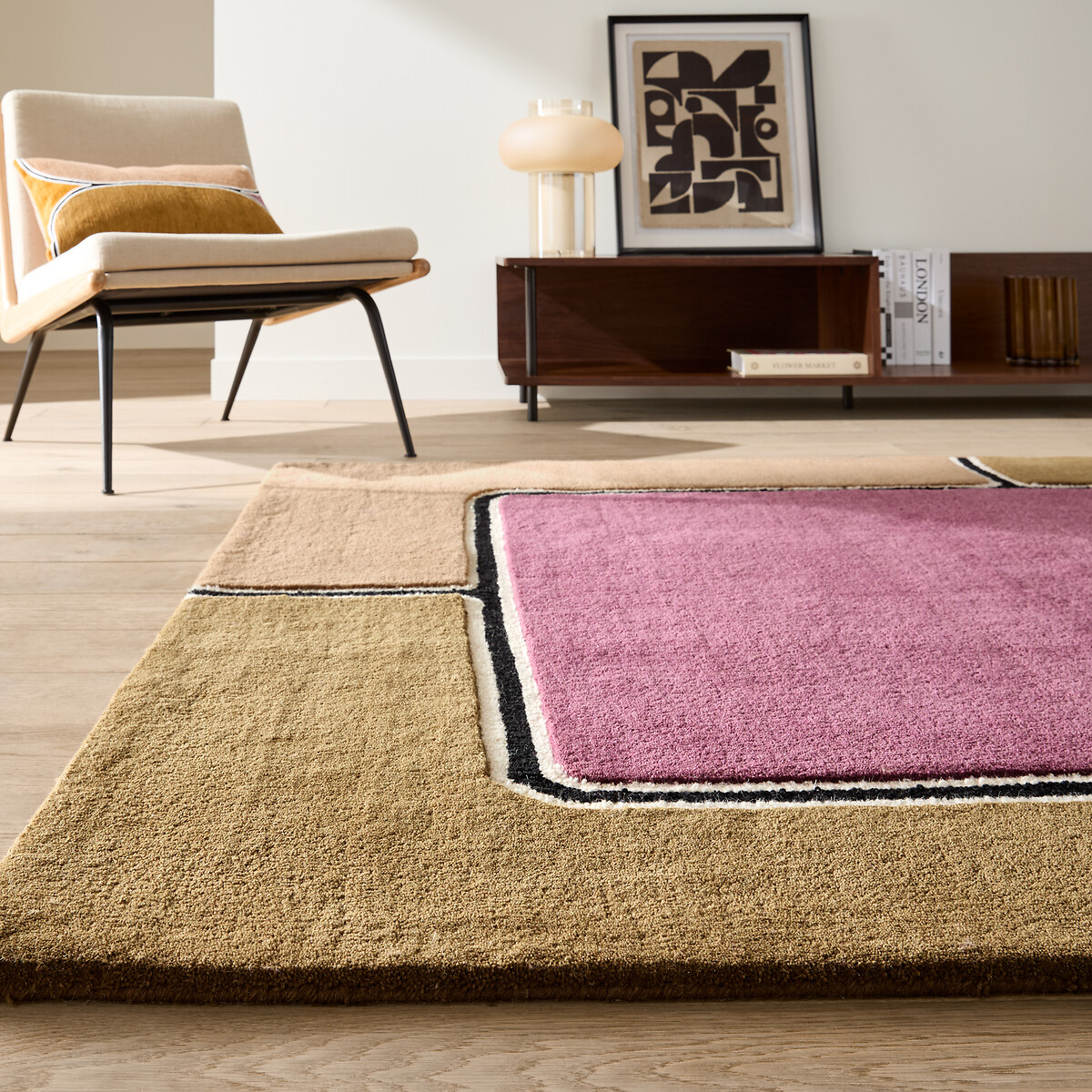 Alfombra de lana, Biaco multicolor, LA REDOUTE INTERIEURS