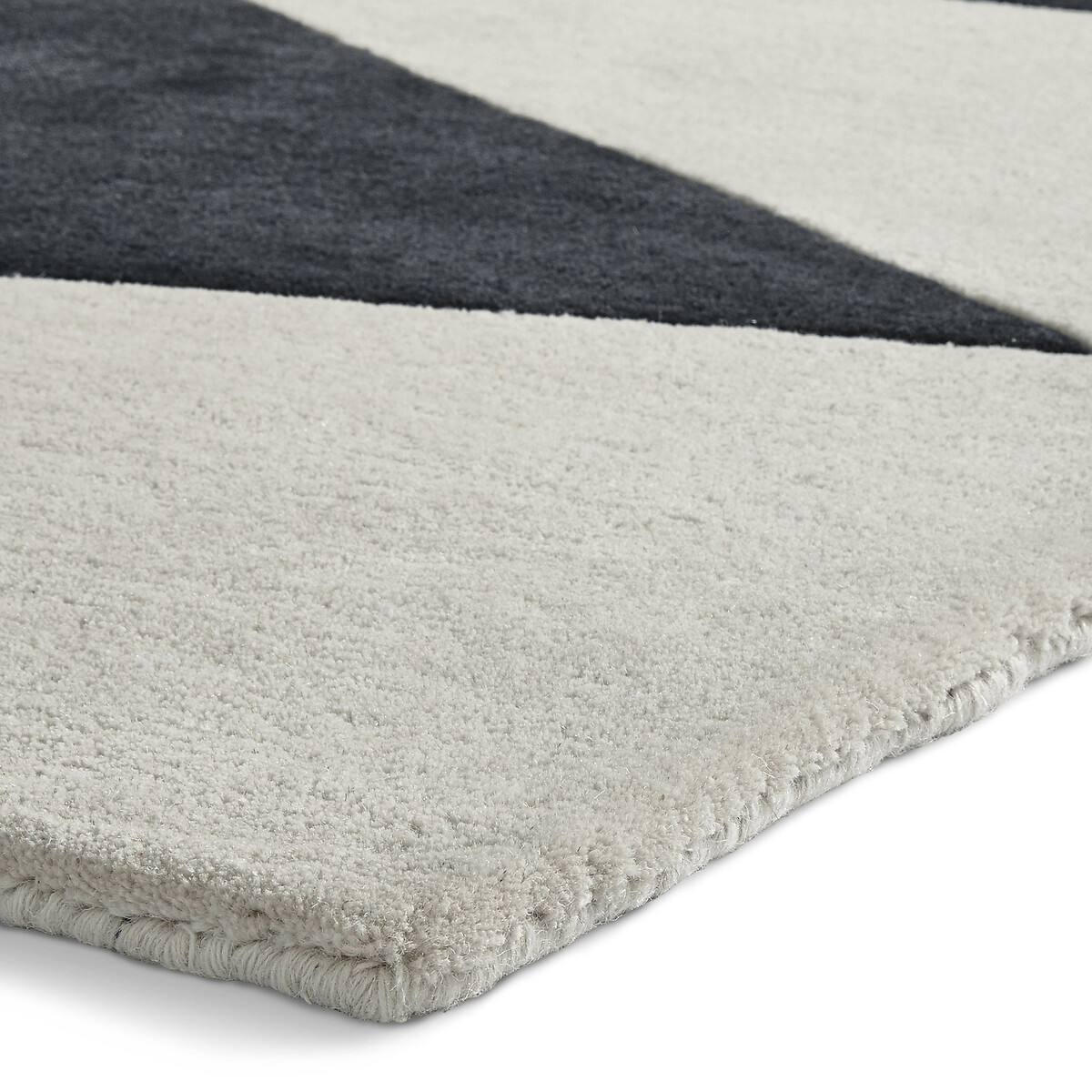 Inaluxe Crystal Palace Monochrome Abstract Patterned Rug in 100% Wool multi-coloured, SO'HOME