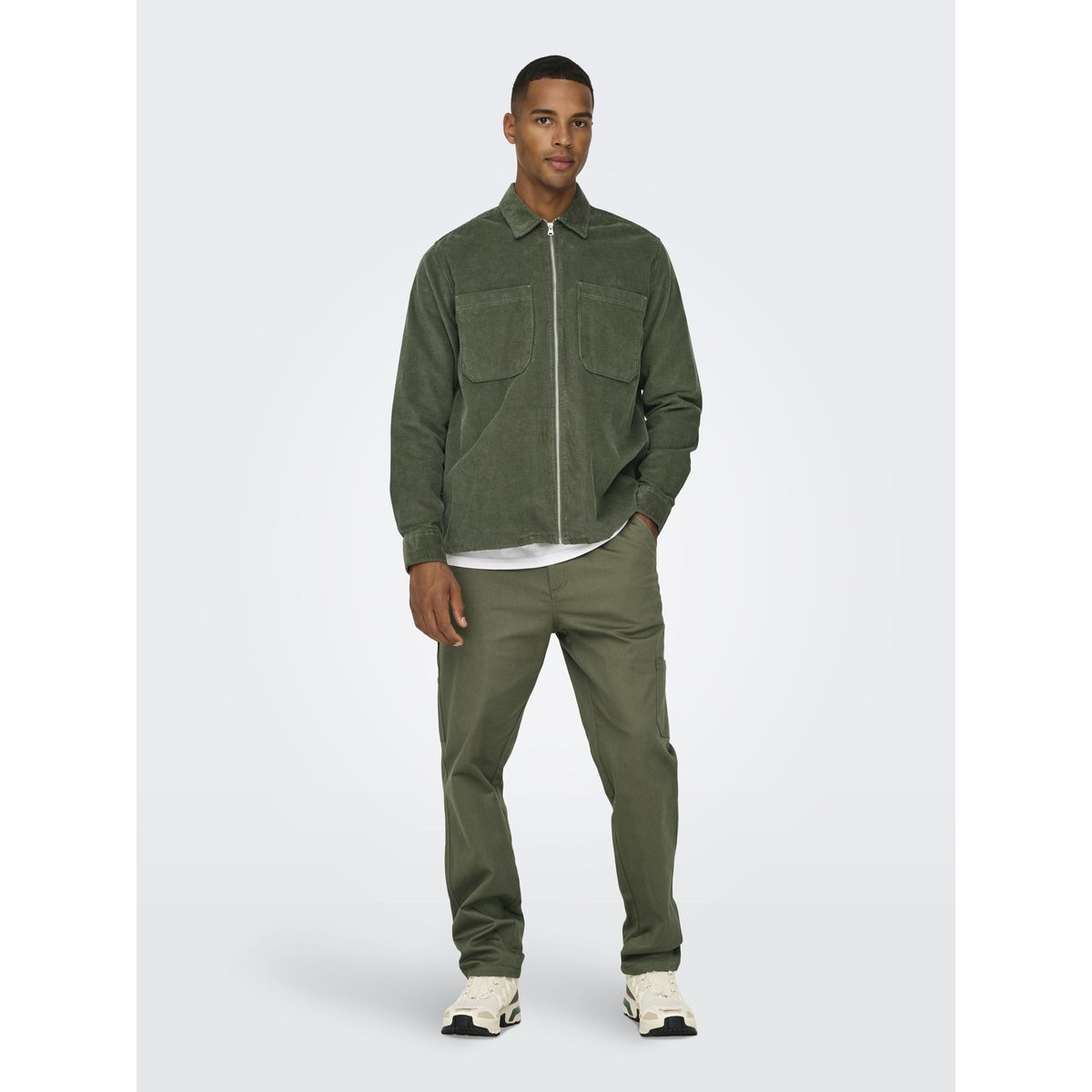 Chemise grise - castor gray 1, ONLY & SONS