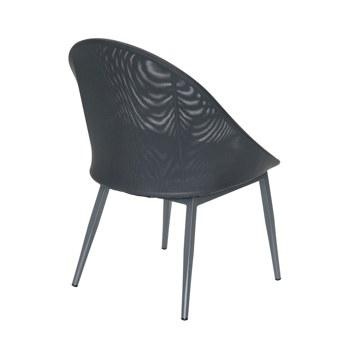 Lot de 2 fauteuils chic et arrondis gris anthracite, HOME MAISON