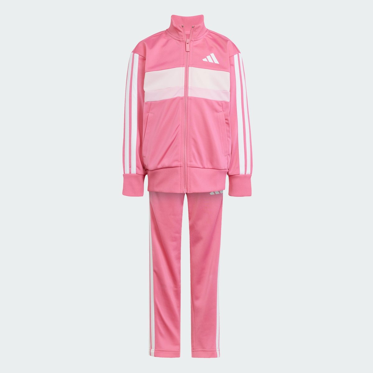 Survêtement Maille 3 Bandes Seasonal Essentials Tiberio Enfants Survêtement Maille 3 Bandes Seasonal Essentials Tiberio Enfants pink fusion / white / clear pink, ADIDAS SPORTSWEAR