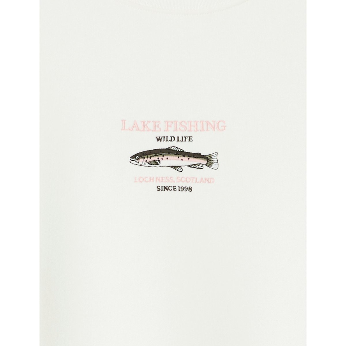 Sweat broderie poitrine blanc écru, BZB