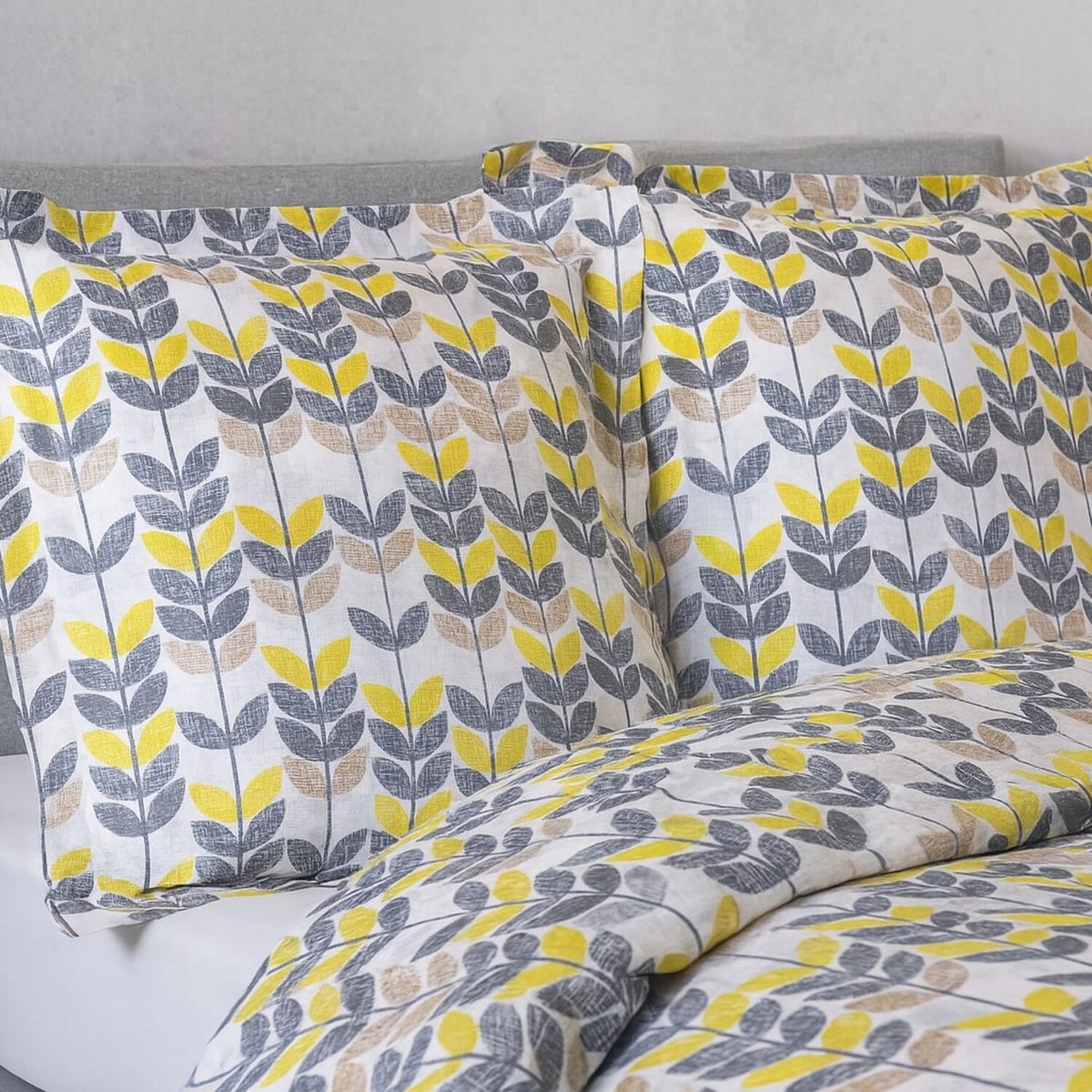 housse de couette avec taie(s) en coton, Cabane jaune, C DESIGN HOME TEXTILE