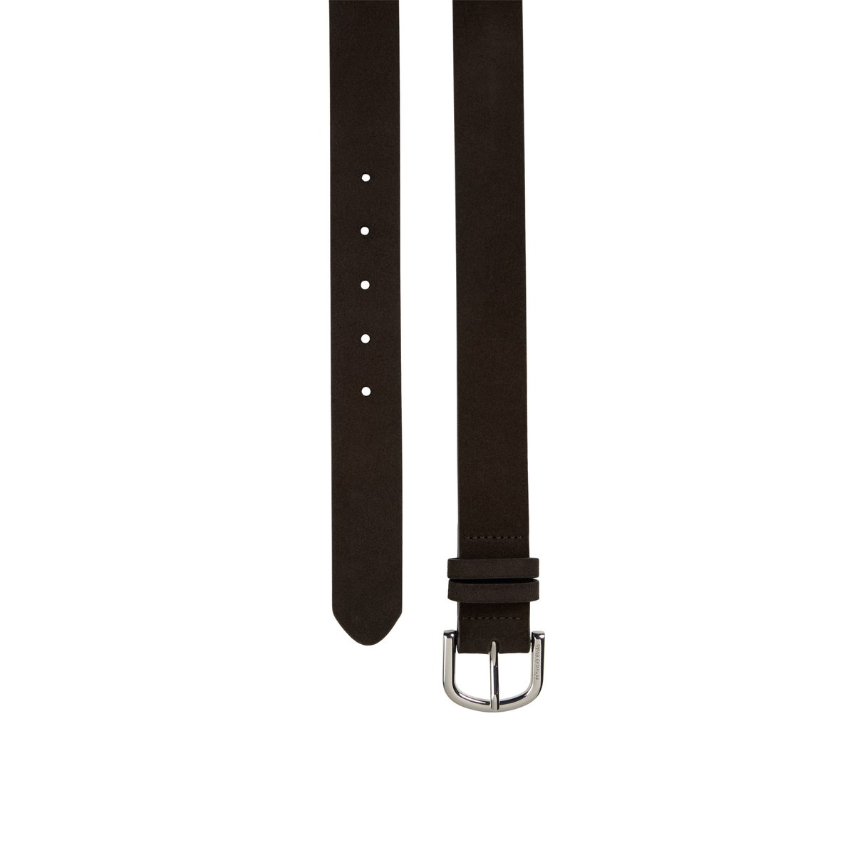 Ceinture modèle Cara en cuir velours souple gris, MARC O'POLO