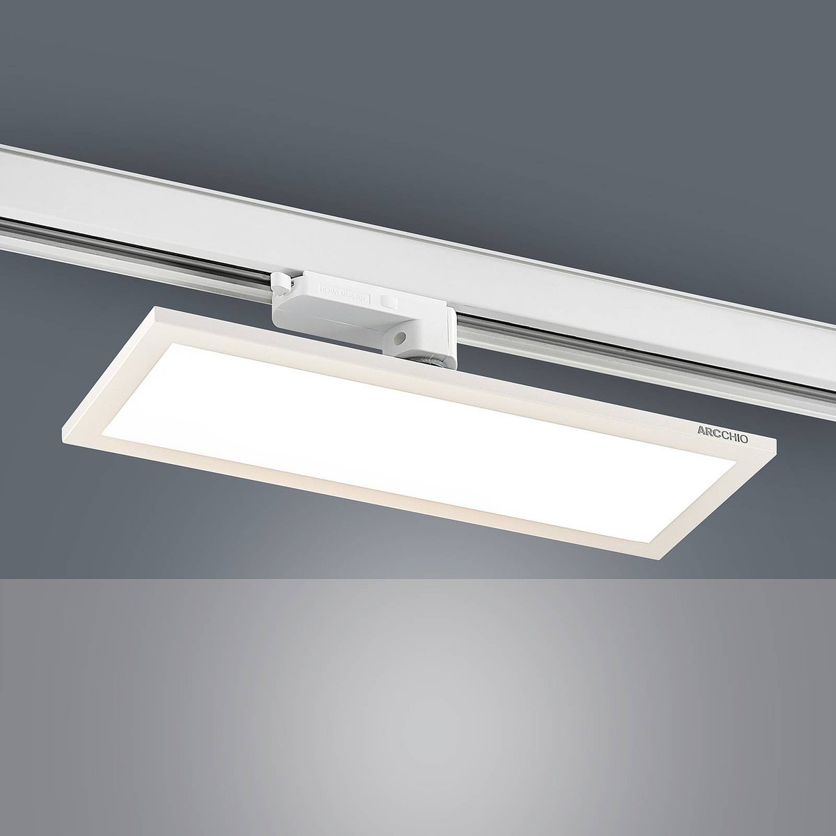 Projecteur pour rail électrique LED, Hairis blanc (ral 9010), ARCCHIO