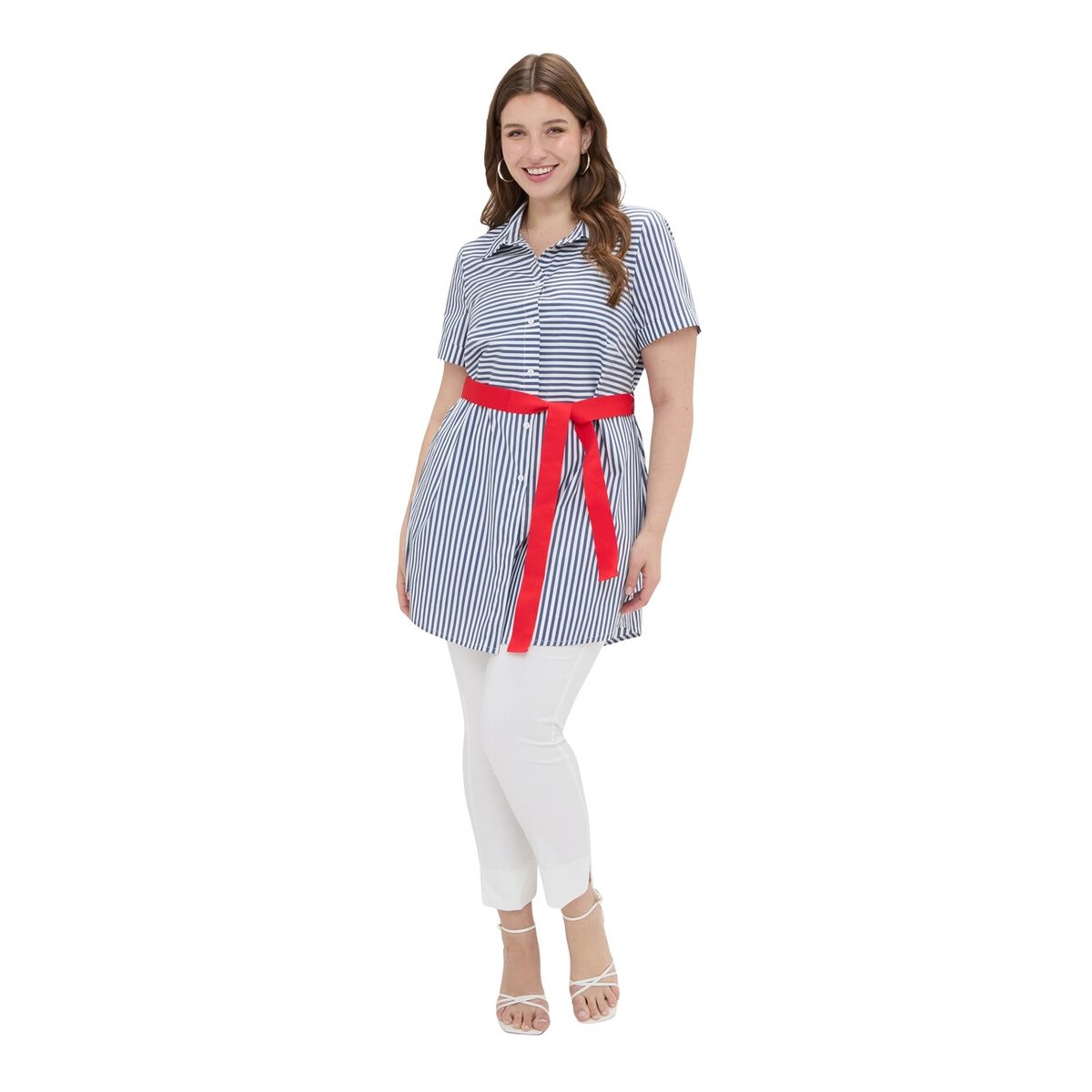 Chemise rayée bleu, FIORELLA RUBINO