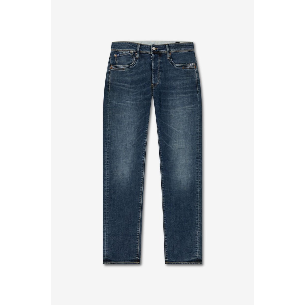 Jeans slim stretch 700/11, longueur 34 blue / khaki, LE TEMPS DES CERISES