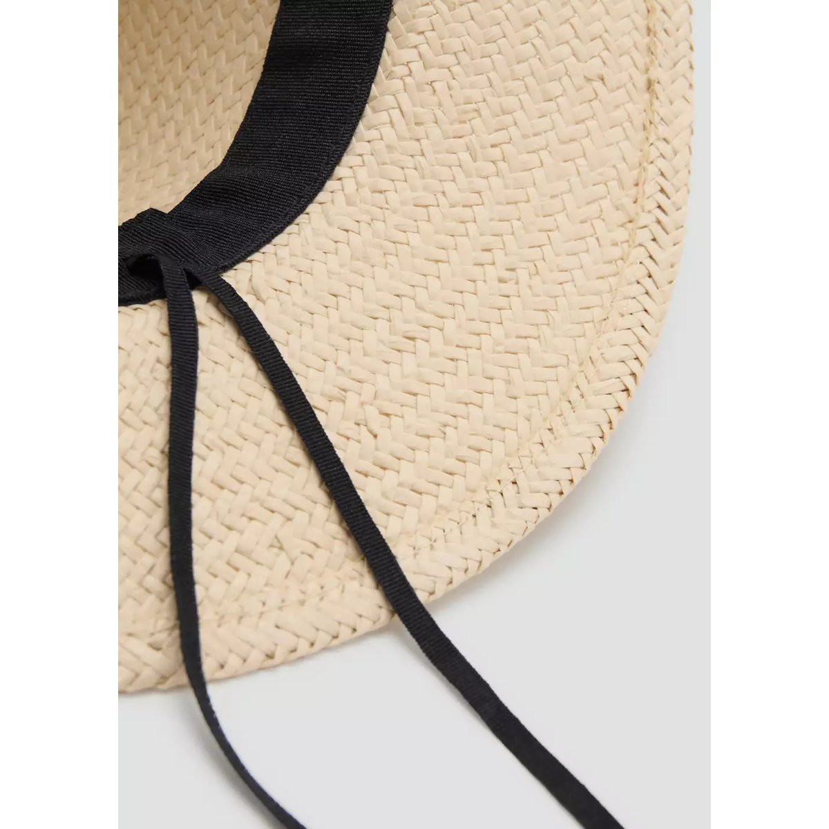 Chapeau fibre naturelle nœud écru, MANGO MAN