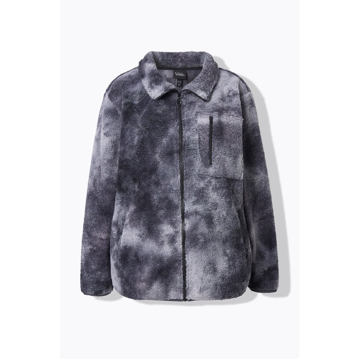 Veste polaire très douce à col montant gris graphite, ULLA POPKEN
