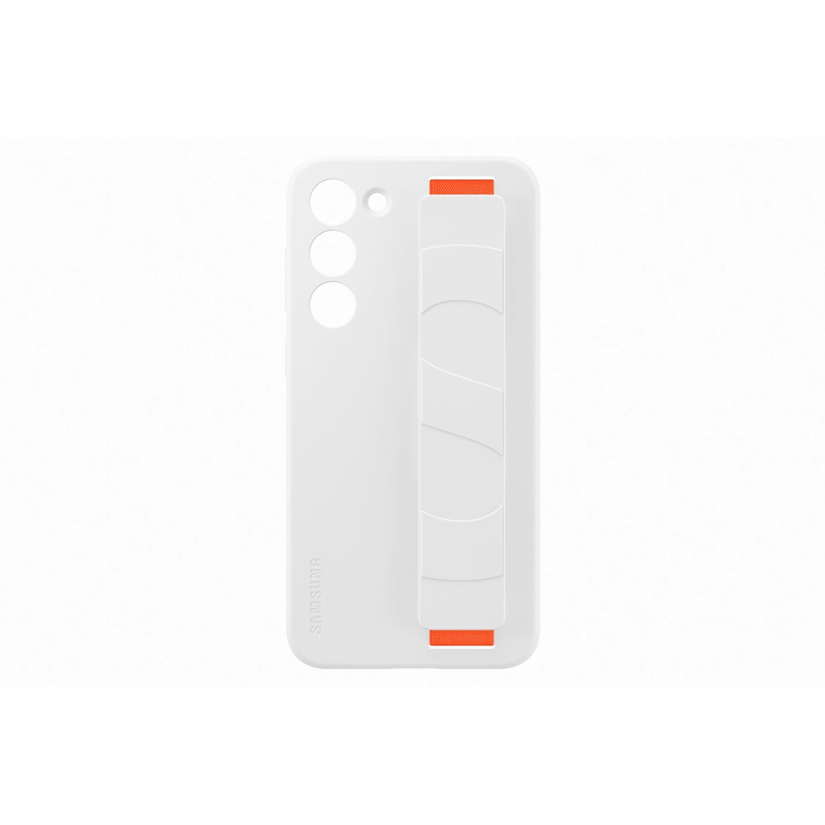 Coque S23+ Silicone avec laniere Blanc blanc, SAMSUNG