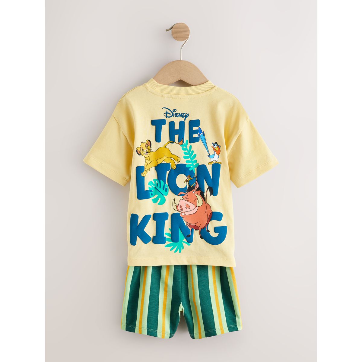 T-shirt manches courtes et short le roi lion jaune, NEXT