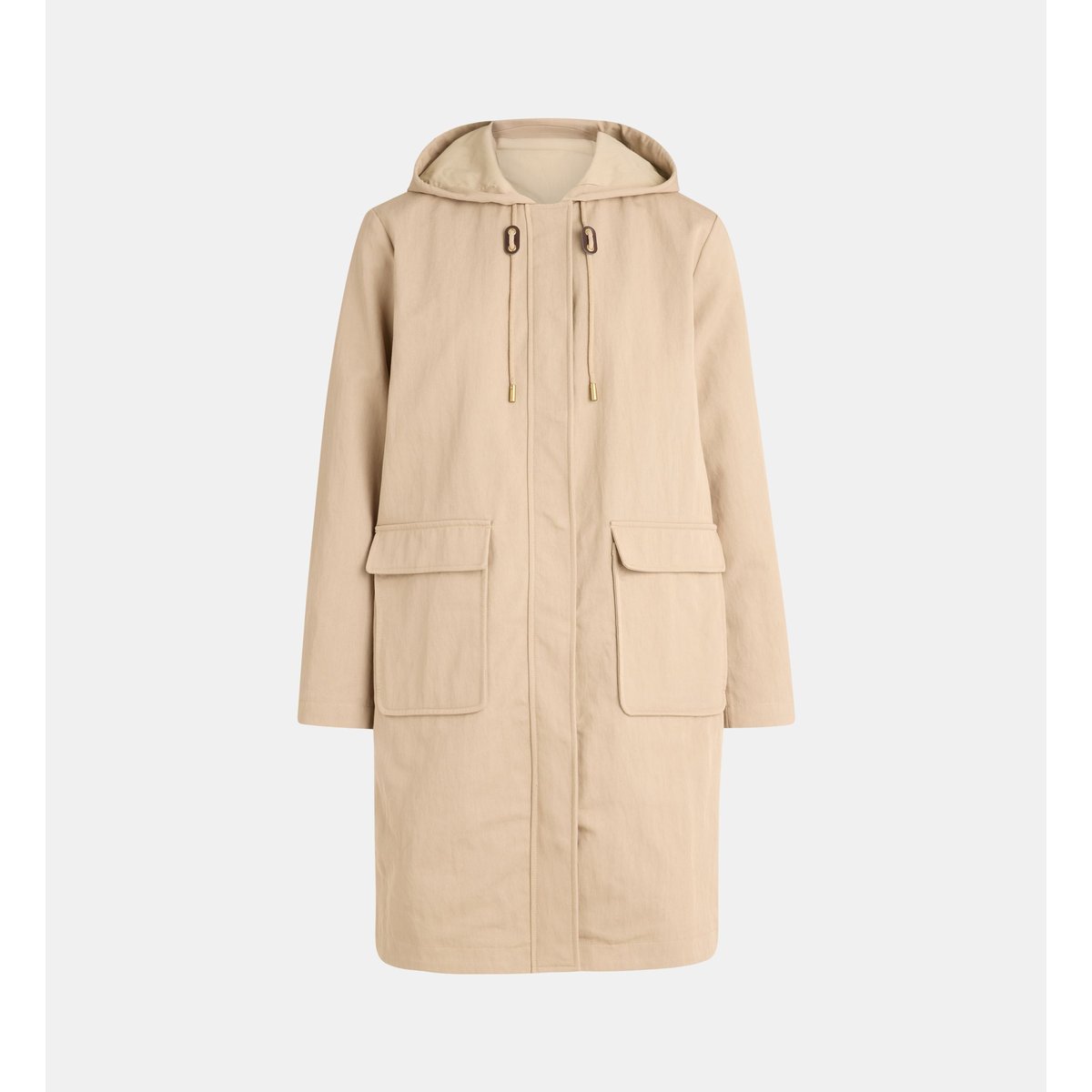 Parka courte opus capuche beige moyen, JODHPUR