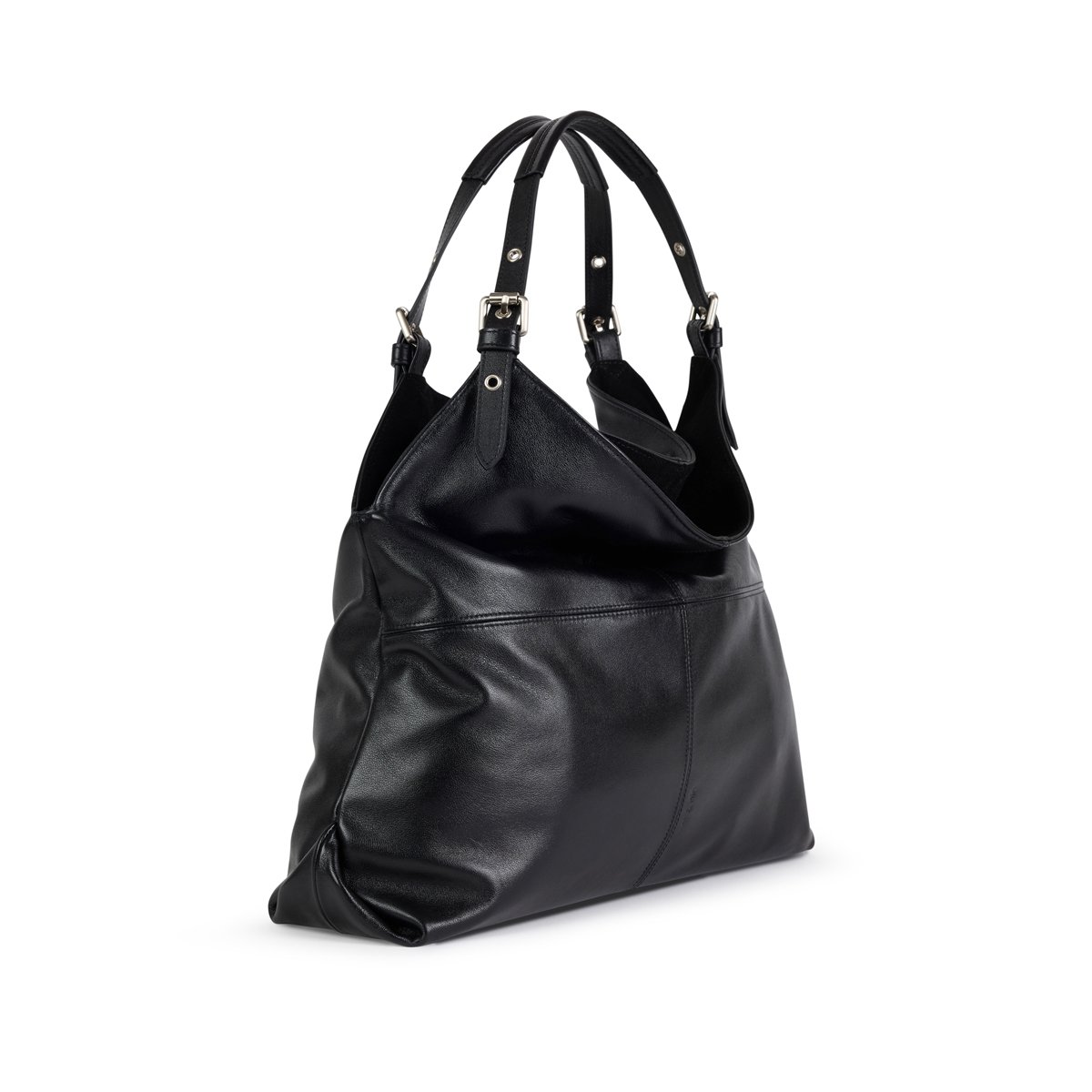 Sac à main en cuir ATHENA noir, NAT & NIN