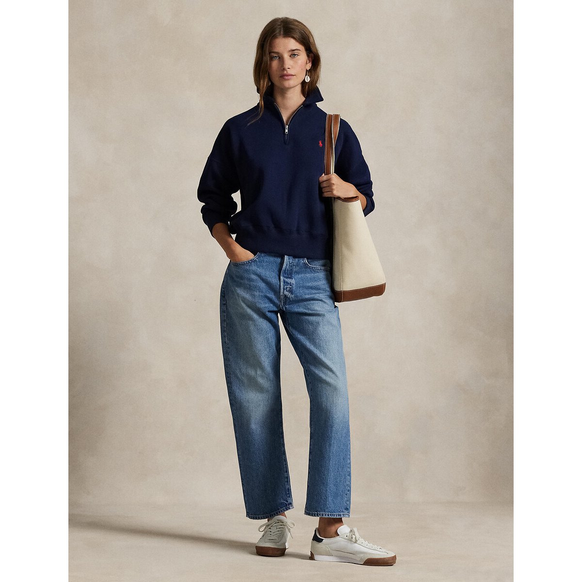 Sweatshirt im Troyerstil marine, POLO RALPH LAUREN