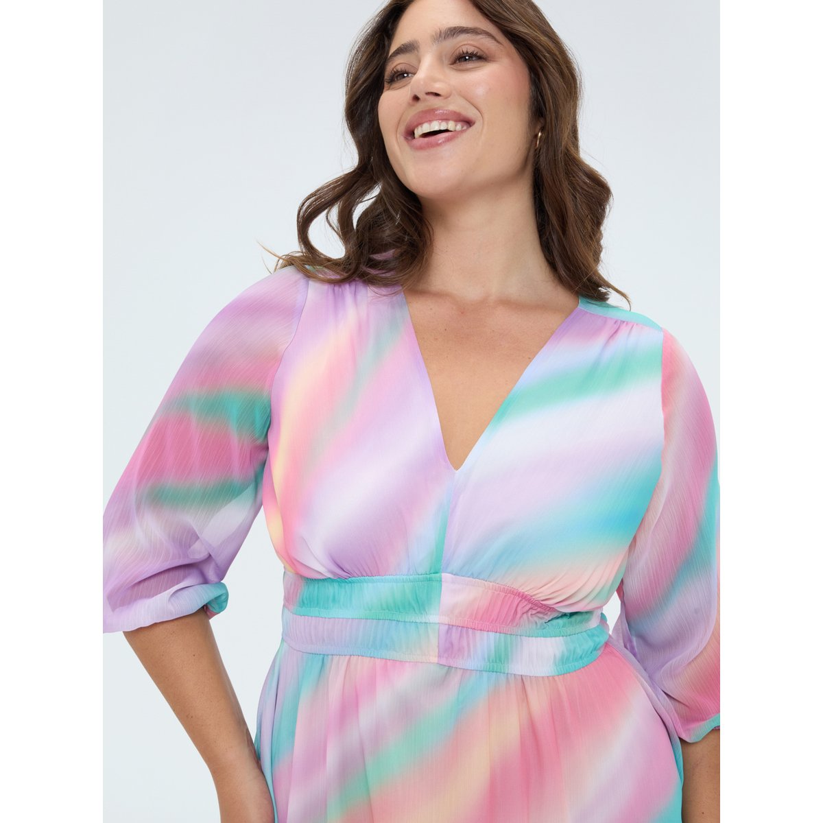 Robe courte imprimée rose, FIORELLA RUBINO