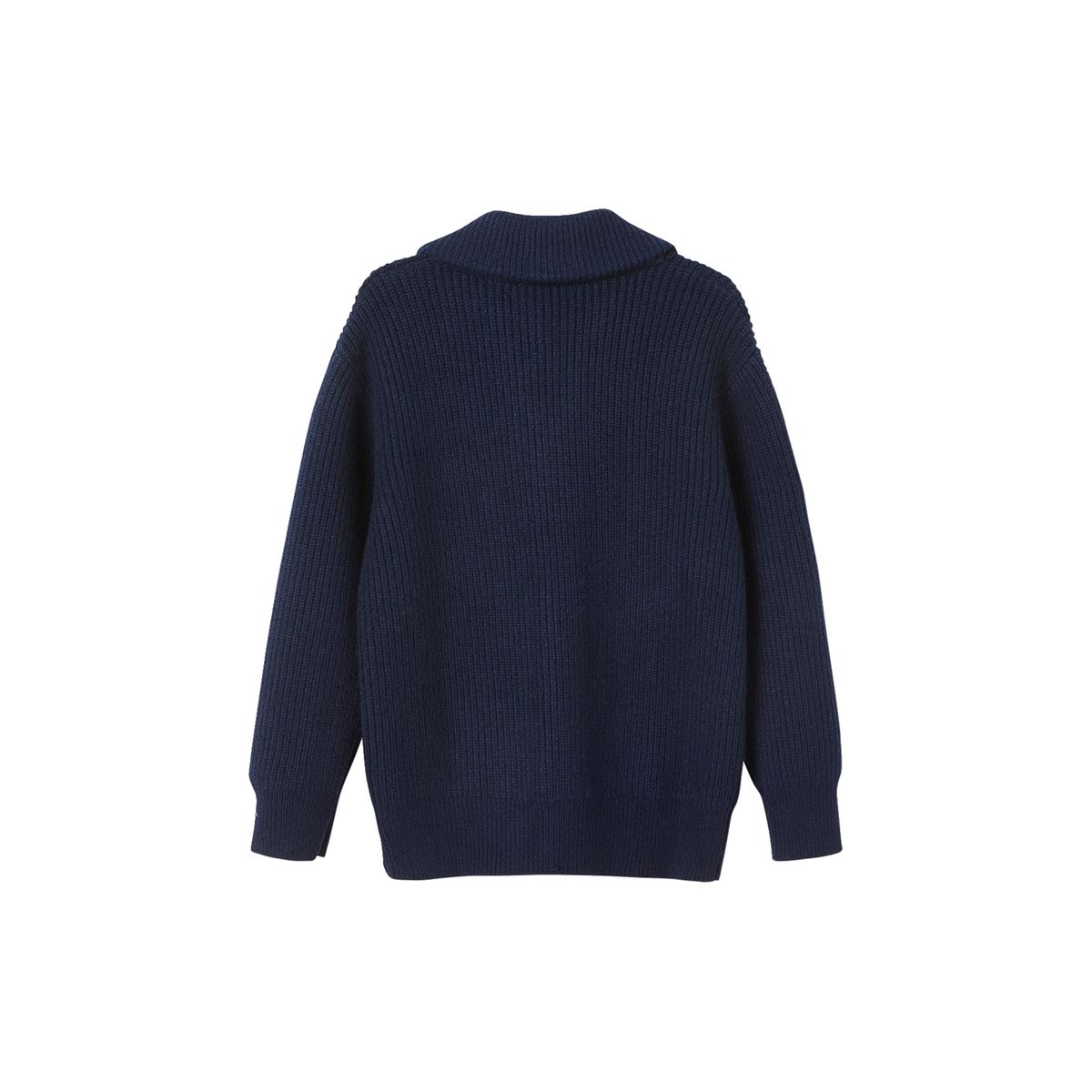 Gilet en maille perlée marine, VERTBAUDET