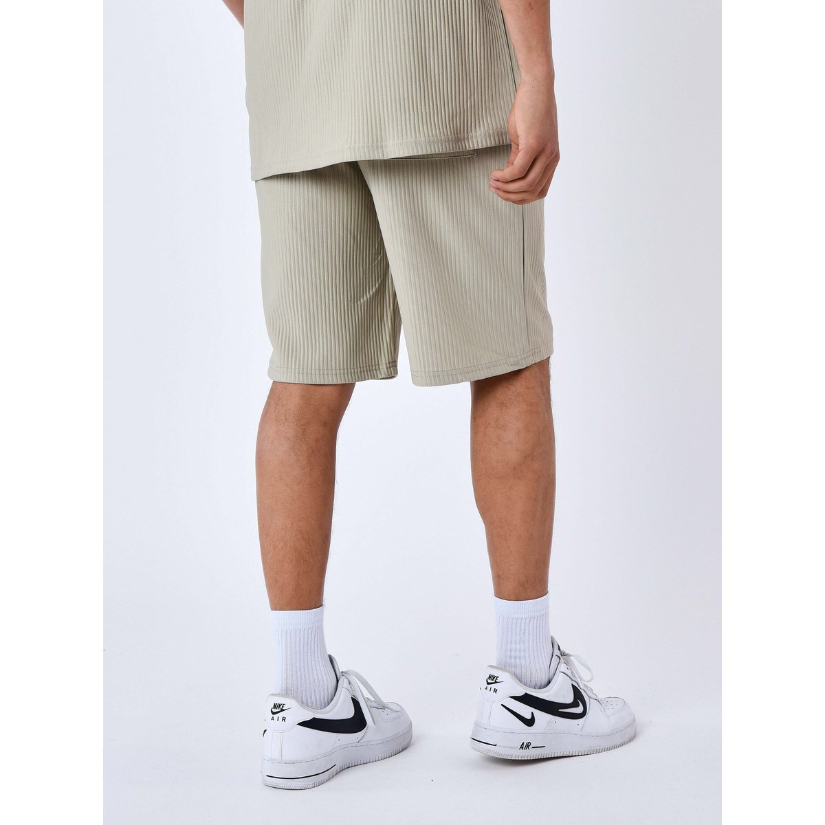 Short uni texturé kaki, PROJECT X