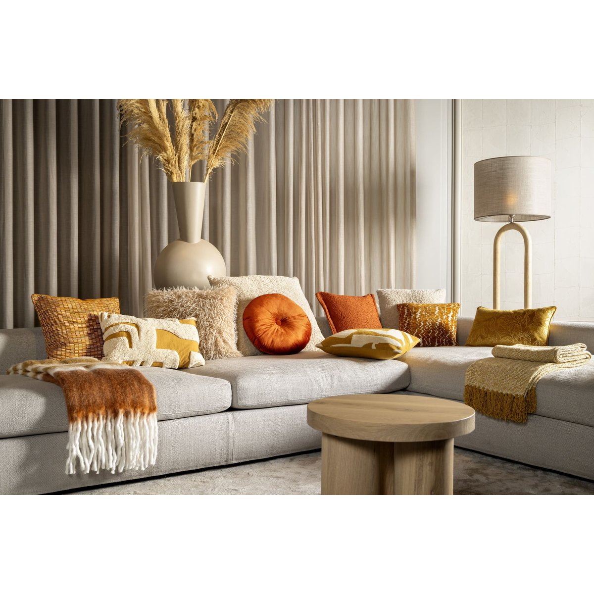 Coussin Olly terre cuite, DUTCH DECOR