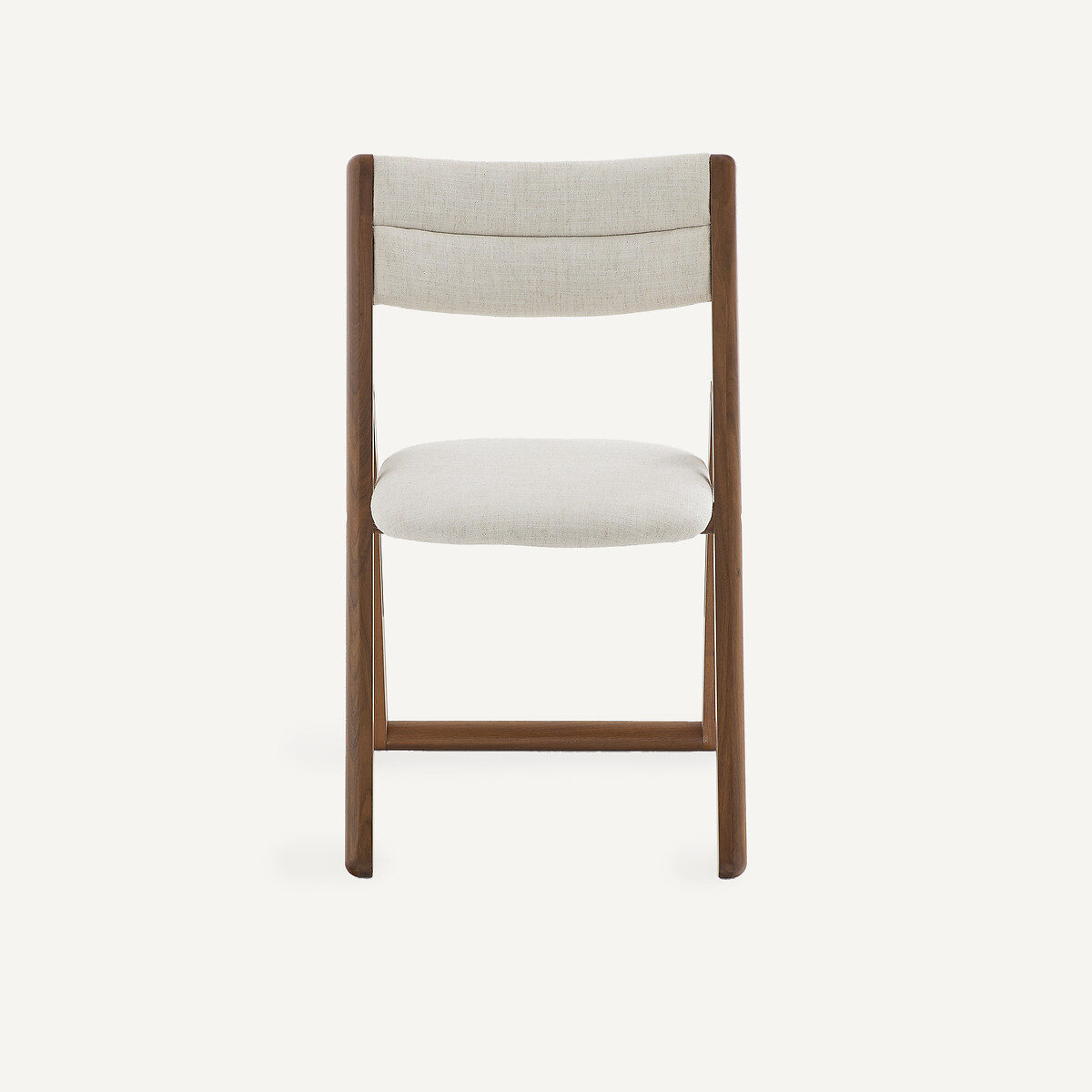 Silla plegable de nogal, CAMMINATA nogal/tiza, EMMANUEL GALLINA X AM.PM