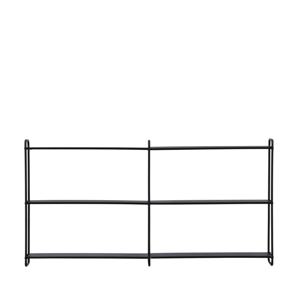 Étagère murale en métal L122cm- LYON noir, VENTURE HOME