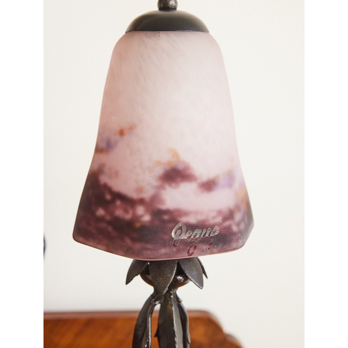 Lampe à poser Art déco Colette N°448 - Bon état violet, DEBONGOUT