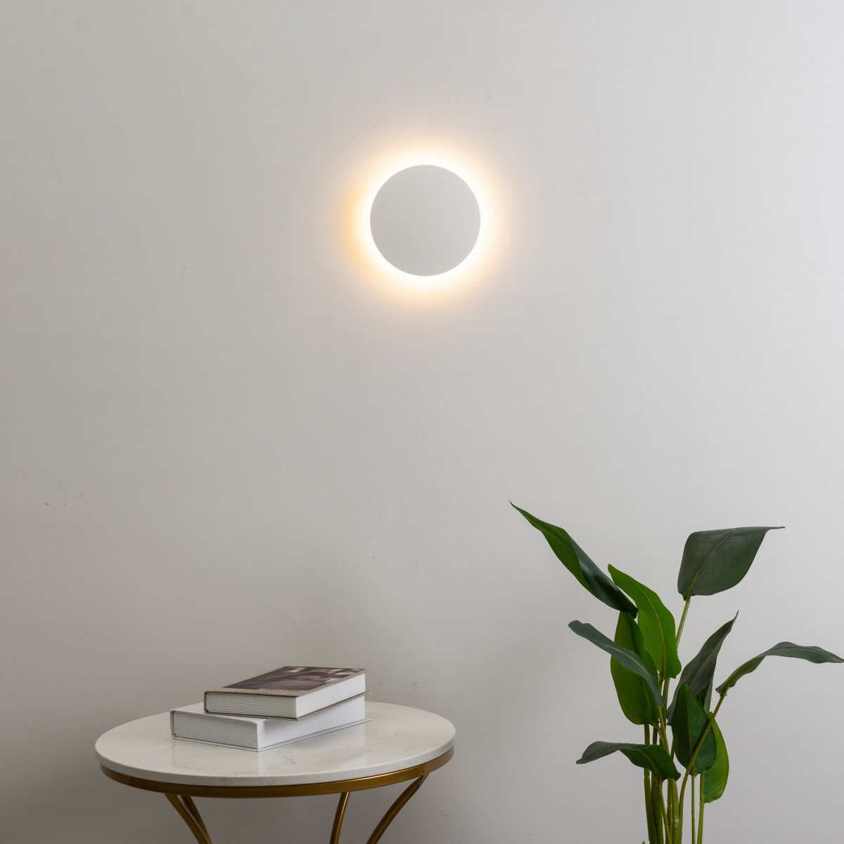 Applique murale épurée et contemporaine - LUNAR blanc, KOSILUM
