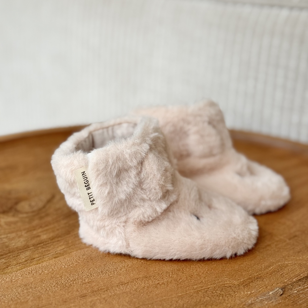 Chaussons bébé Yzé rose, PETIT BEGUIN