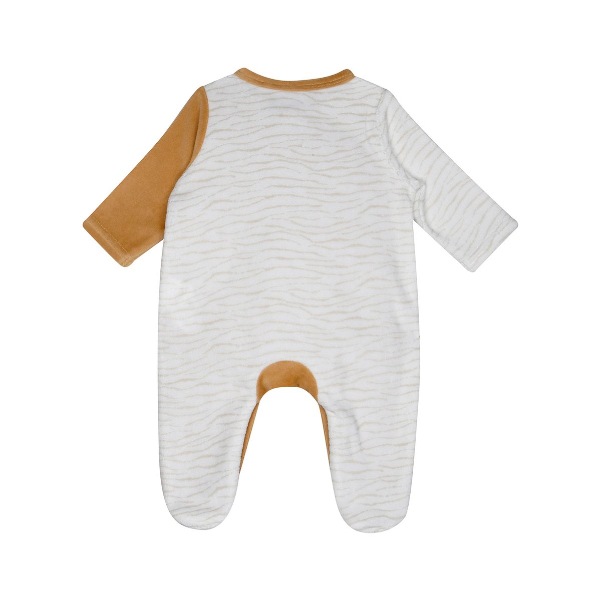 Dors bien savio velours rase ouverture devant beige, SUCRE D'ORGE