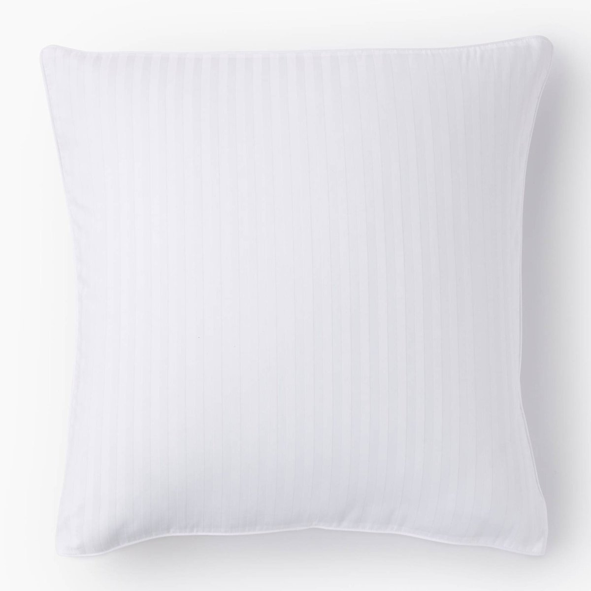 Taie d'oreiller, satin de coton bio GOTS blanc, MONOPRIX