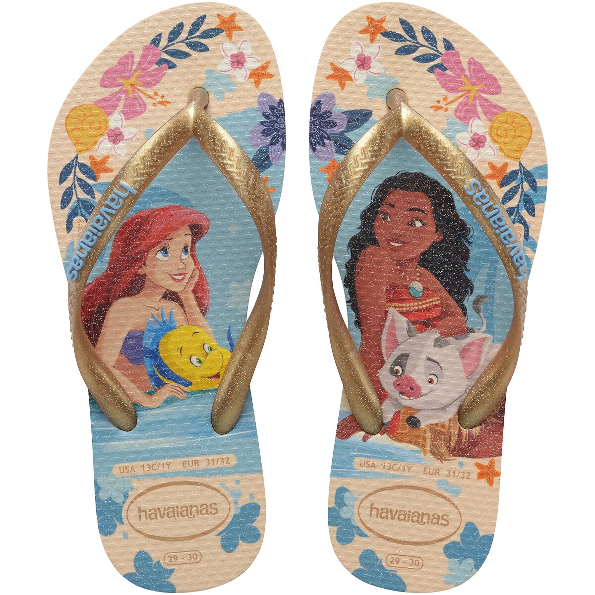 Infradito HAV KIDS SLIM PRINCESS beige, HAVAIANAS