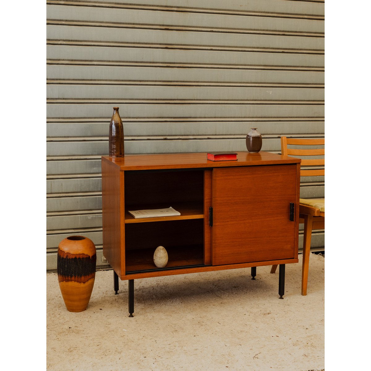 Buffet en bois Gustave N°1652 - Bon état bois foncé, DEBONGOUT