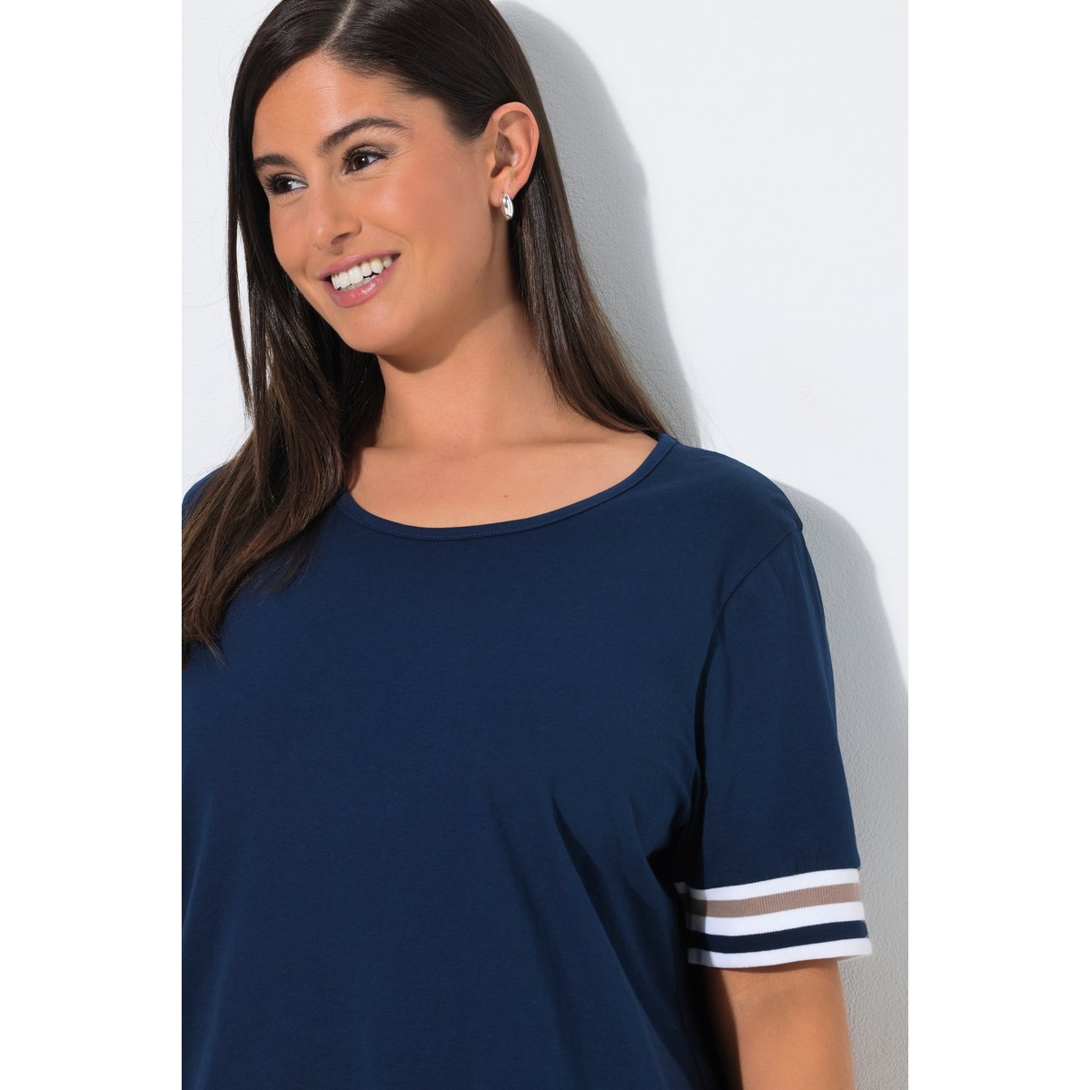 Pyjama, col rond, manches courtes bleu nuit, ULLA POPKEN