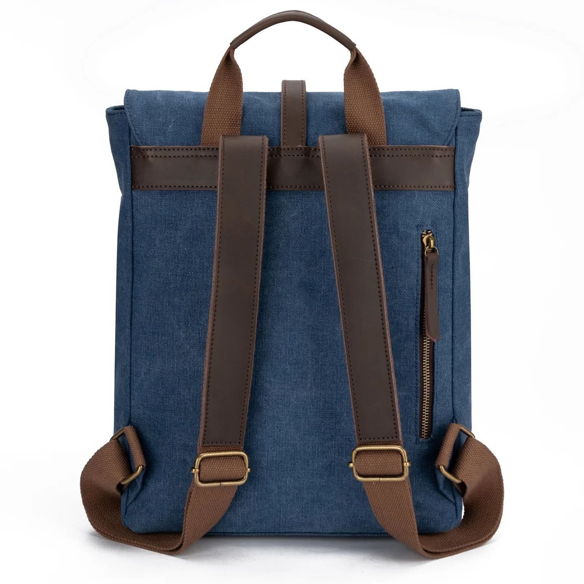 Sac à dos en toile et cuir BOTZARIS denim, OH MY BAG