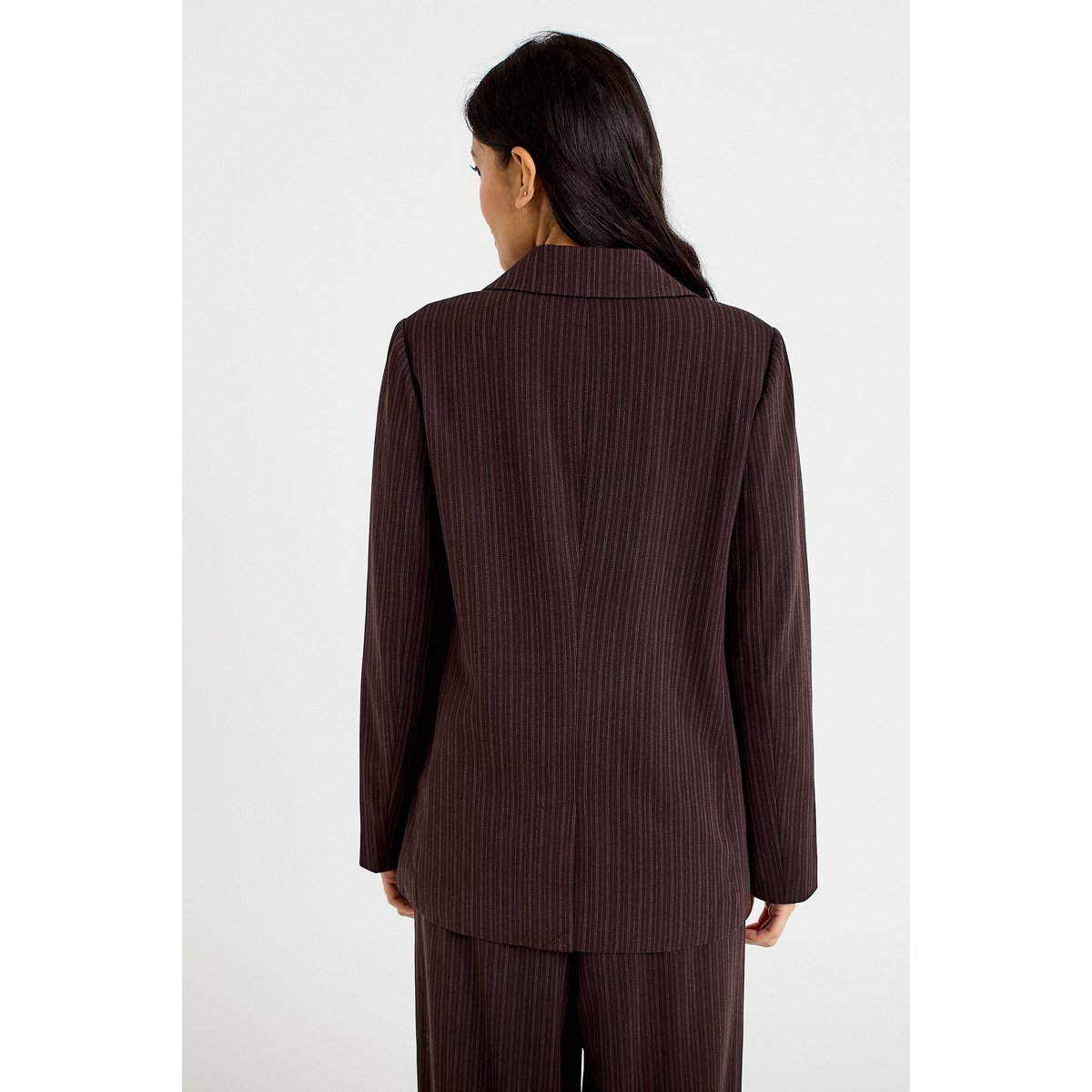 Blazer col classique manches longues marron, CACHE CACHE