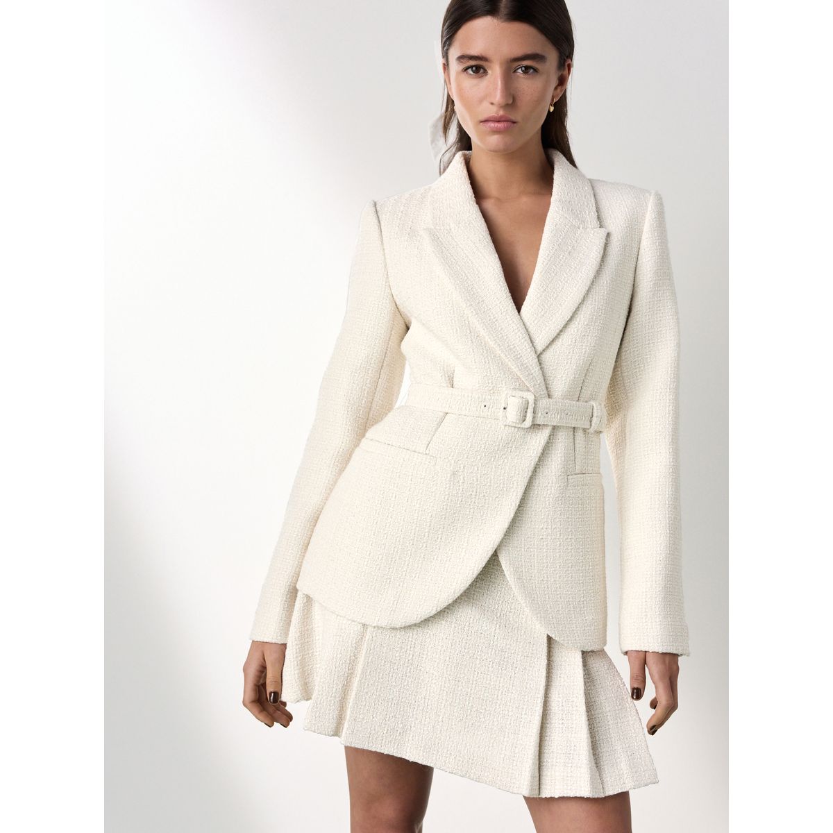 Blazer avec ceinture tabitha simmons x next écru, NEXT