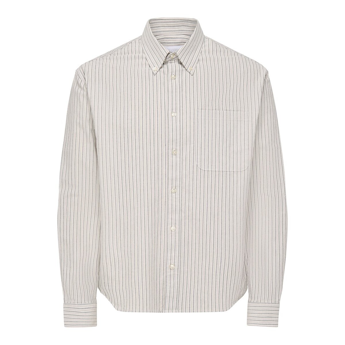 Camicia a maniche lunghe Oxford rigato/beige, ONLY & SONS